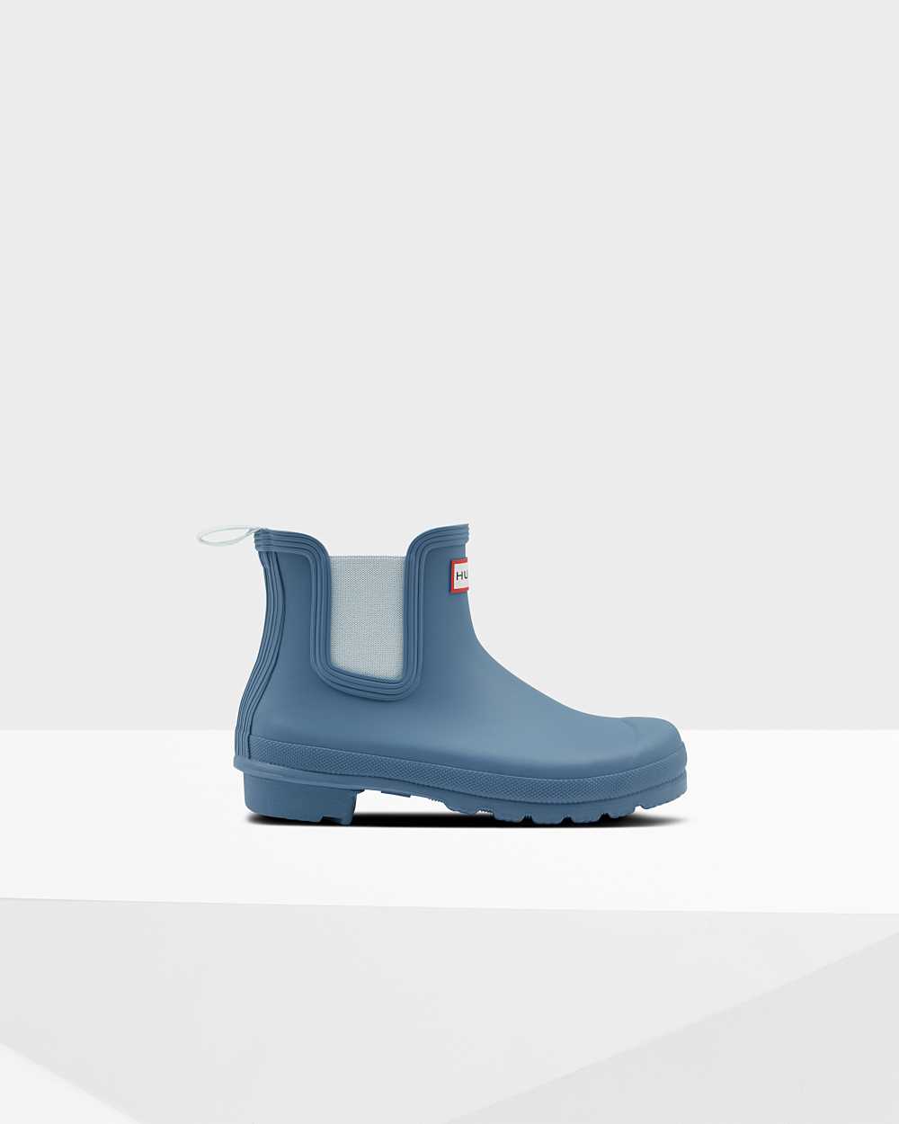 Womens Hunter Original Chelsea Boots Blue | DPBQIM-537